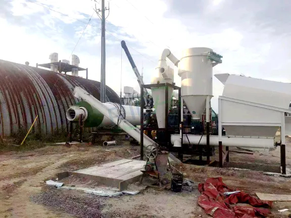 3-5 TPH organic fertilizer pellet production line equipped with cow dung pellet making machine